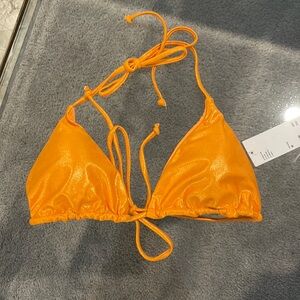 Orange Shimmer urban outfitters bakini top, brand new!